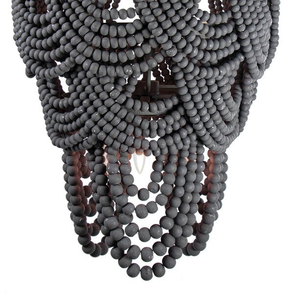 Lorelei Wood Bead Chandelier